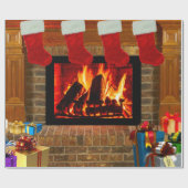 kerstavond cadeaupapier (Vlak)