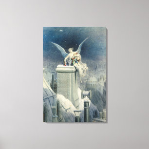 kerstavond canvas afdruk