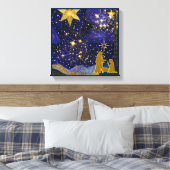 kerstavond canvas afdruk (Insitu (Slaapkamer))