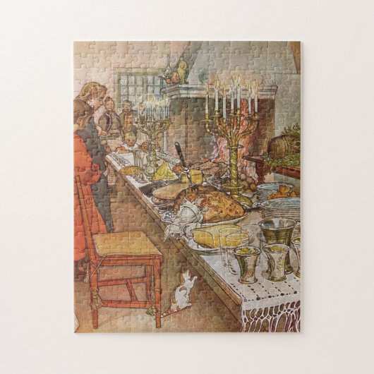 Kerstavond Carl Larsson 1904 Legpuzzel (Verticaal)