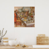 Kerstavond Carl Larsson 1904 Poster (Keuken)