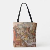Kerstavond Carl Larsson 1904 Tote Bag (Achterkant)