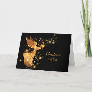 Kerstavond Carol Hark the Herald Angel's Sing Feestdagen Kaart