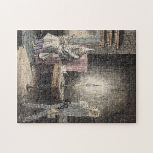 Kerstavond Carol - Marleys Ghost Legpuzzel (Horizontaal)