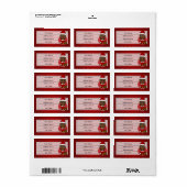 Kerstavond cartoon etiket (Full Sheet)