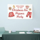 Kerstavond Cookies Hot Cocoa Pyjama Party Spandoek (Beurs)