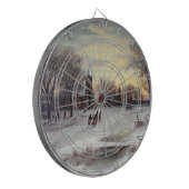 kerstavond dartbord (Voorkant Links)