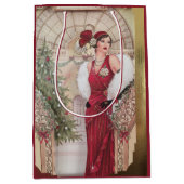  kerstavond deco Woman Medium Cadeauzakje (Voorkant)