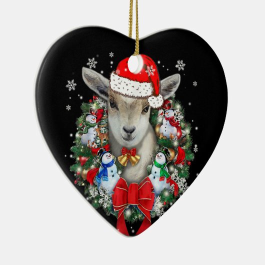 Kerstavond decoratie van geit (Rechts)