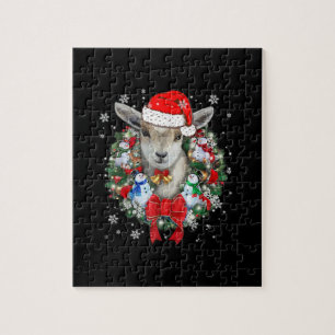 Kerstavond decoratie van geit legpuzzel