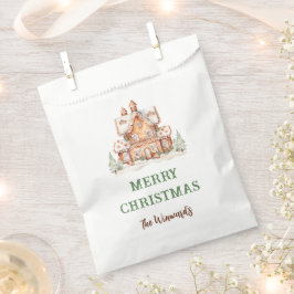 Kerstavond decorteren in het ontbijt bedankzakje