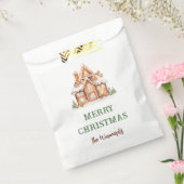 Kerstavond decorteren in het ontbijt bedankzakje (Gezegeld)