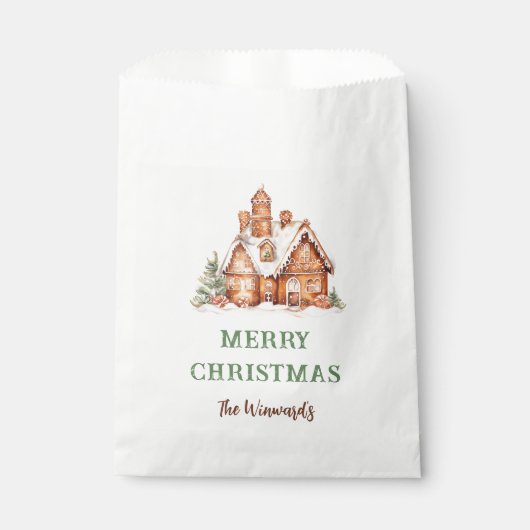 Kerstavond decorteren in het ontbijt bedankzakje (Voorkant)