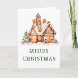 Kerstavond decorteren in het ontbijt feestdagen kaart