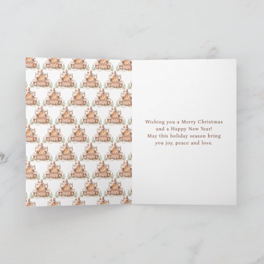 Kerstavond decorteren in het ontbijt feestdagen kaart (Binnen)