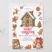 Kerstavond decorteren in het ontbijt feestdagenkaart (Voorkant)