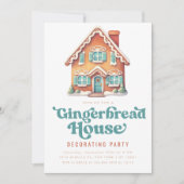 Kerstavond decorteren in het ontbijt kaart (Voorkant)