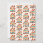 Kerstavond decorteren in het ontbijt kaart (Achterkant)