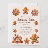 Kerstavond decorteren in het ontbijt kaart (Voorkant)