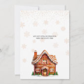 Kerstavond decorteren in het ontbijt kaart (Achterkant)