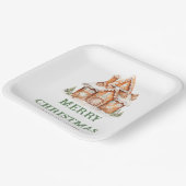 Kerstavond decorteren in het ontbijt papieren bordje (Gebogen)