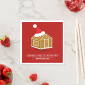 Kerstavond decorteren in het ontbijt servet (Insitu)