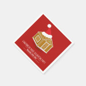 Kerstavond decorteren in het ontbijt servet (Hoek)