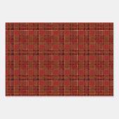 Kerstavond donkerrood goud elegant inpakpapier vel (Voorkant)