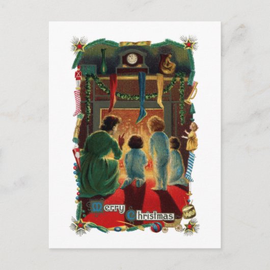 Kerstavond door de Brand Feestdagenkaart (Voorkant)