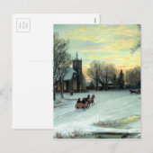 Kerstavond door W.C. Bauer van Feestdagenkaart (Voorkant / Achterkant)