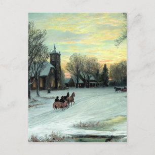 Kerstavond door W.C. Bauer van Feestdagenkaart