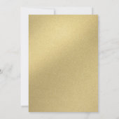 Kerstavond Elegant Red & Gold Kaart (Achterkant)