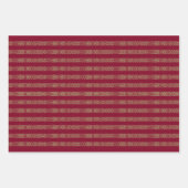 Kerstavond- en bruisterijpatroon van antiek kant inpakpapier vel (Voorkant 2)