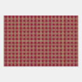 Kerstavond- en bruisterijpatroon van antiek kant inpakpapier vel (Voorkant)