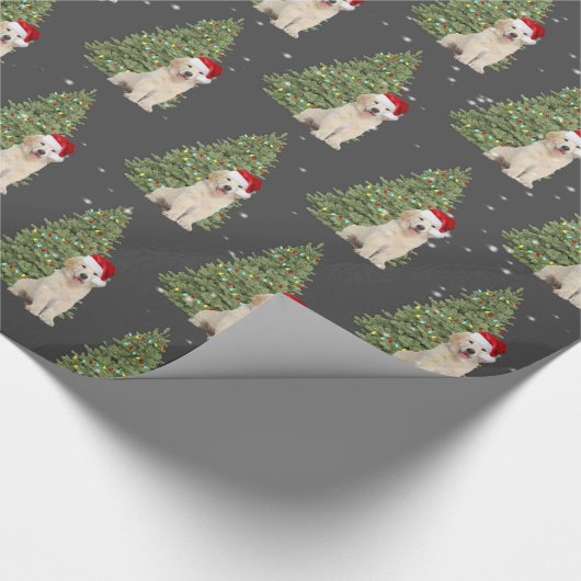 Kerstavond en de boom cadeaupapier (Hoek)