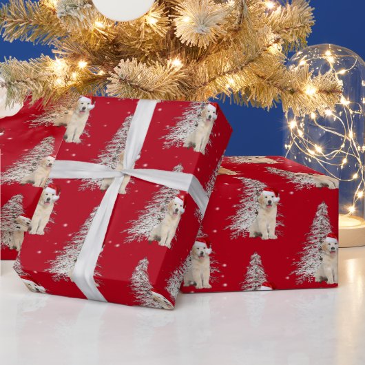 Kerstavond en de boom cadeaupapier (Feestdagen)