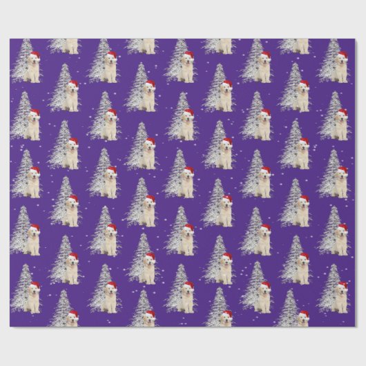 Kerstavond en de boom cadeaupapier (Vlak)