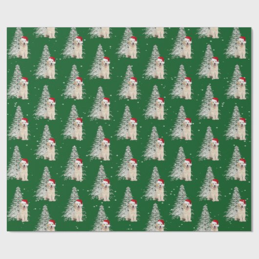 Kerstavond en de boom cadeaupapier (Vlak)