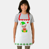 Kerstavond en holly berry leaf decoratie schort (Insitu)