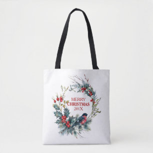 Kerstavond en mariniers tote bag