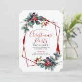 Kerstavond en roodbruin kaart (Staand voorkant)