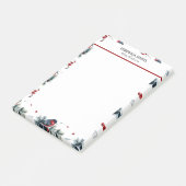 Kerstavond- en roodbruinkunst post-it® notes (Schuin)