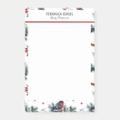 Kerstavond- en roodbruinkunst post-it® notes (Voorkant)