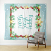 Kerstavond Fairy Tale Fantasy Snow  Wandkleed (In Situ (horizontaal))