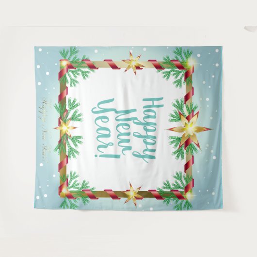 Kerstavond Fairy Tale Fantasy Snow  Wandkleed (Voorkant (horizontaal))