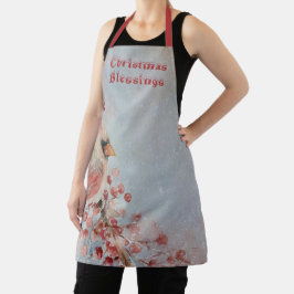 Kerstavond Fashioned Kardinaal Apron Schort