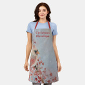 Kerstavond Fashioned Kardinaal Apron Schort (Gedragen)