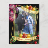 Kerstavond feest aankondigingskaart (Voorkant)