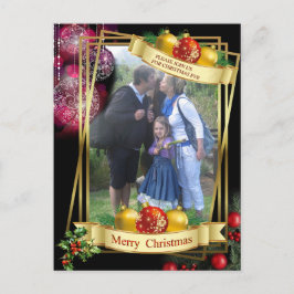 Kerstavond feest aankondigingskaart