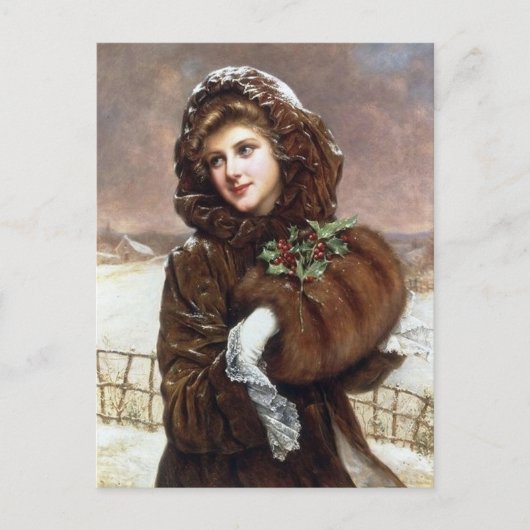 kerstavond feestdag briefkaart (Voorkant)